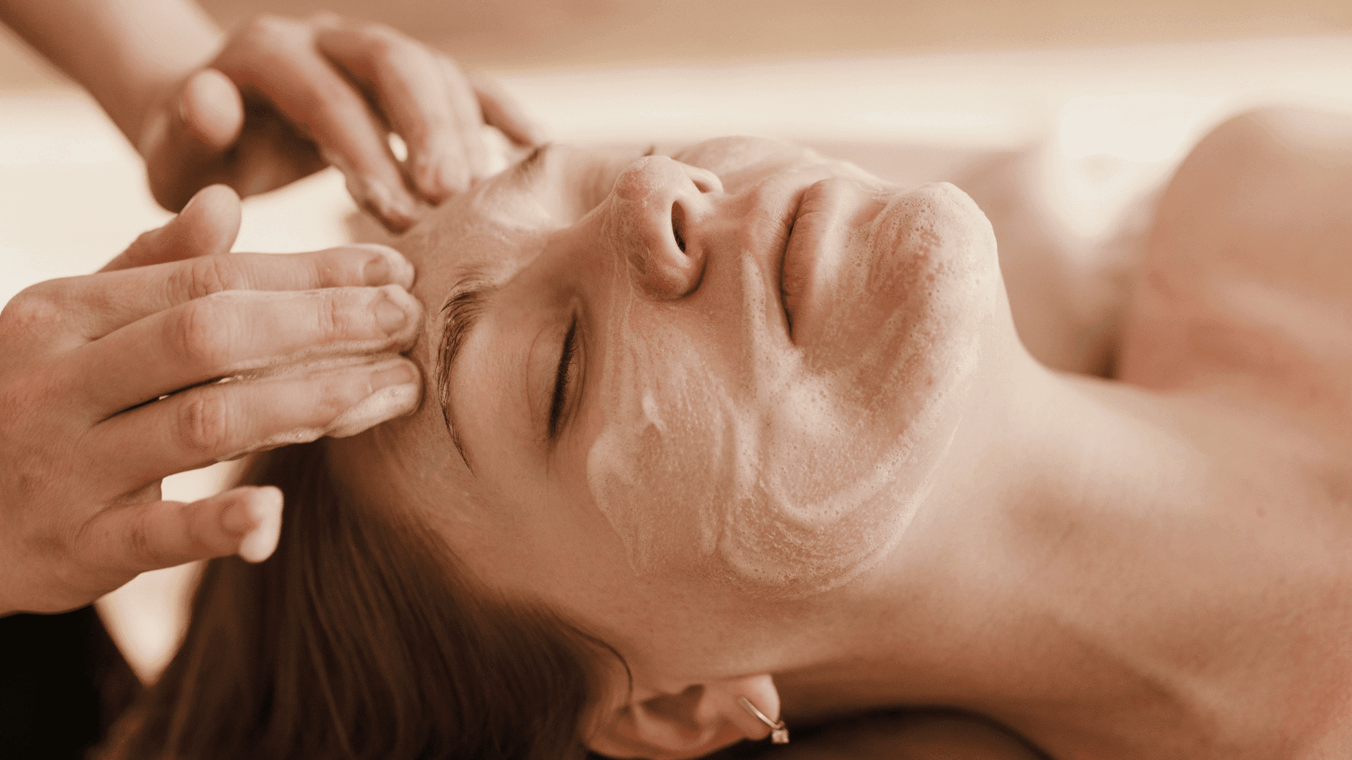 Facial massage treatment in a spa setting, enhancing relaxation and skin care.